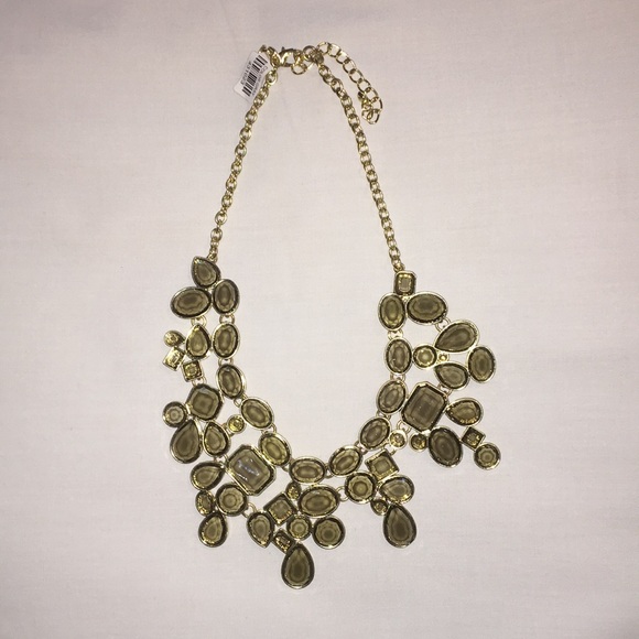 Francesca's Collections Jewelry - Gray Clear Facet Necklace